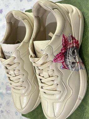 Gucci Rhyton Cat Print Chunky Sneakers